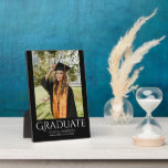 Simple Graduation Stylish Modern Graduate Photo Plaque<br><div class="desc">Simple Graduation Stylish Modern Script Graduate Party Photo Plaques features your favourite grad photo above the elegant yet simple text "Graduate" in modern calligraphy script typography. Designed by Evco Studio www.zazzle.com/store/evcostudio</div>