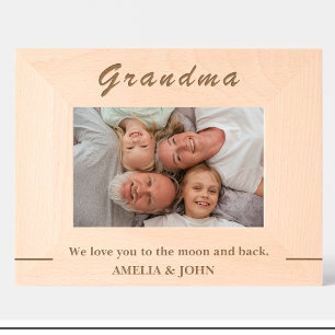 Simple Grandma Quote Custom Wood Picture Frames