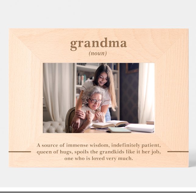 Simple grandma Quote Custom Wood Picture Frames (Creator Uploaded)