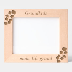 Simple Grandpa Flowers Custom Wood Picture Frames