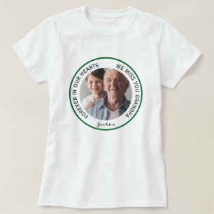 Simple Grandpa Forever in Our Hearts Memorial T-Shirt