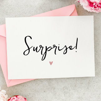 Simple Grandparents Pregnancy Announcement Card