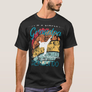 Simple Grandpas Taekwondo Fun - Playful Tee for Gr