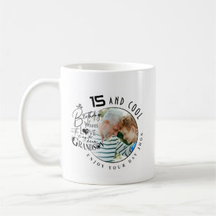 Simple Grandson Birthday Personalized Gift Coffee Mug