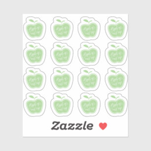 Simple Green and White Apple Of Our Eye