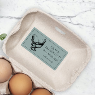 Simple Green Cute Farm Chicken Egg Carton Product