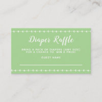 Simple Green Diaper Raffle