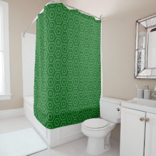 Simple Green Geometric Hexagonal Patterned