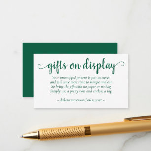 Simple Green Gifts on Display   Apple Any Event Enclosure Card