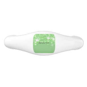 Simple green glitter sparkle stars add your text ceramic drawer pull