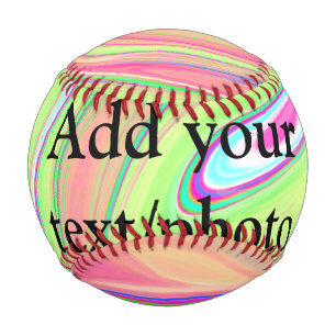 Simple green orange watercolor add your text name  baseball