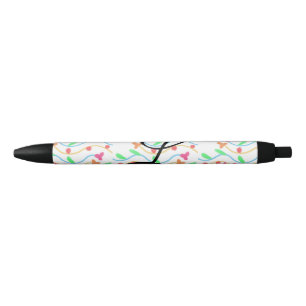 Simple green purple watercolor add your monogram n black ink pen