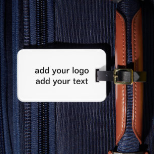 Simple green sparkle glitter add your logo number  luggage tag