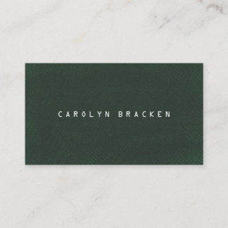 Simple Green Textured Background Business Card