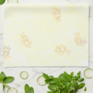 Simple green watercolor abstract add logo text min kitchen towel