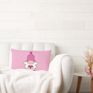 Simple green watercolor abstract add logo text min lumbar pillow