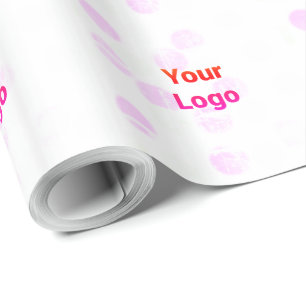 Simple green watercolor abstract add logo text min wrapping paper