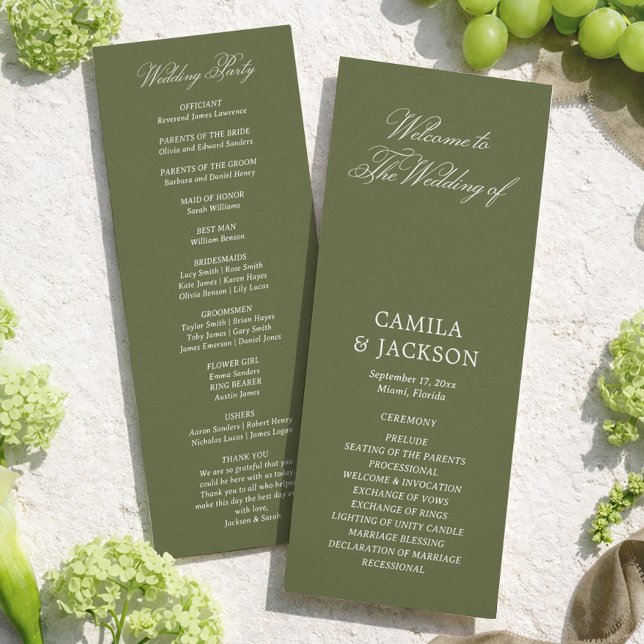 Simple Green Wedding Flat Program (Creator Uploaded)