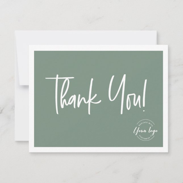 Simple Green White Company Logo Social Merci (Devant)