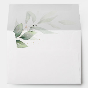 Simple greenery Envelope