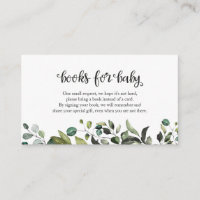 Simple Greenery Fall Baby Shower Books For Baby