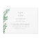 Simple Greenery Wedding Save The Date Postcard