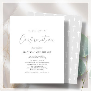 Simple Grey Confirmation Invitation