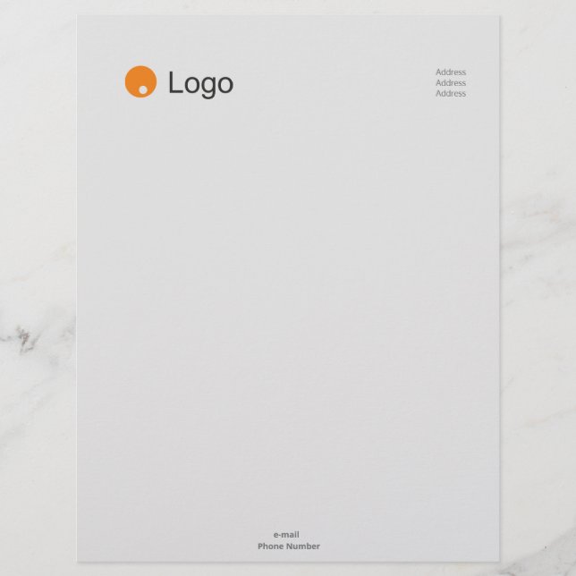 Simple Grey Corporate Letterhead (Front)