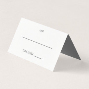 Simple Grey Design - Place Card