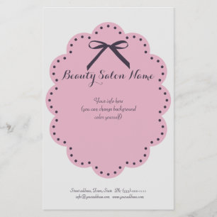 Simple Grey Hair Stylist/Cosmetologist Price List Flyer