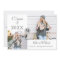 Simple Grey Monogram Photo Graduation Announcement