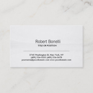 Simple Grey Pattern Plain Modern Business Card
