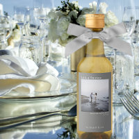 Simple Grey Wedding Love & Thanks Picture Mini