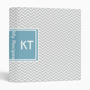 Simple Grey ZigZag Binder