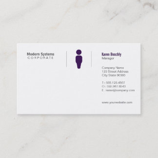 Simple Grid Business Card