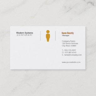 Simple Grid Business Card