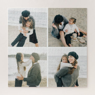 Simple Grid Of Four Personalized Photo Puzzle