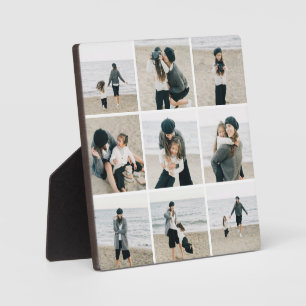 Simple Grid Of Nine Custom Colour Desktop Plaque