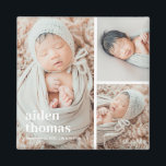 Simple Grid Of Three Personalized Photo Magnet<br><div class="desc">Photo gifts make the best gifts! Easily personalized with your text and/or photo(s) for a custom look. Designed by Berry Berry Sweet. View more designs at www.berryberrysweet.com</div>