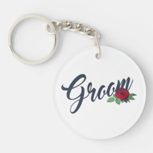 Simple Groom Floral Wedding Calligraphie   Porte-c