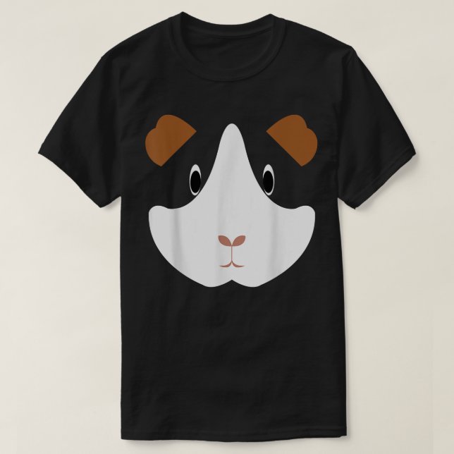 Simple Guinea Pig Face Costume 5277  T-Shirt (Design Front)