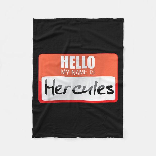 Simple Halloween Costume Idea _ Name Is Hercules Fleece Blanket (Front)