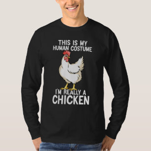 Simple Halloween Costumes For Men Women Chicken T-Shirt