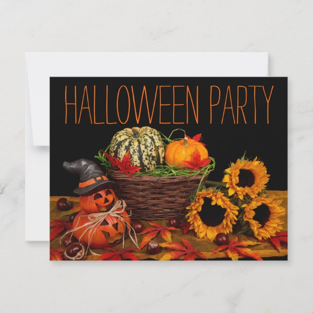 Simple Halloween Party Invitations (Front)