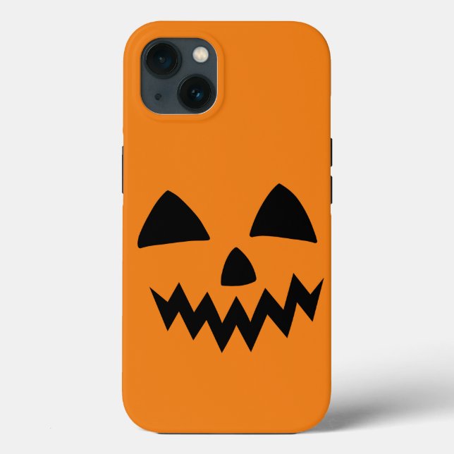 Simple Halloween Pumpkin face ghost scary Party Case-Mate iPhone Case (Back)