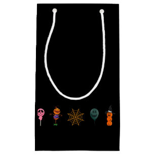 Simple Halloween Pumpkin face ghost scary Party Small Gift Bag