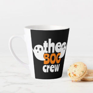 Simple Halloween The Boo Crew Spooky Ghost Latte Mug