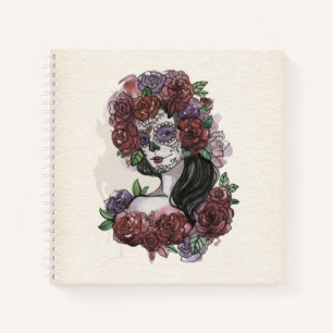 Simple Hand-drawn Dia de los Muertos   Notebook