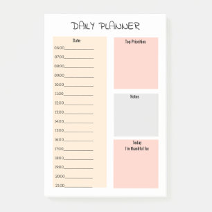 Simple Handwriting Daily Planner Things To Do List Post-it Notes