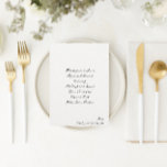 Simple Handwritten Script Wedding Rehearsal Dinner Invitation<br><div class="desc">An elegant understated wedding rehearsal dinner invitation in black and white,  with handwritten script font on luxury tactile felt card stock.</div>